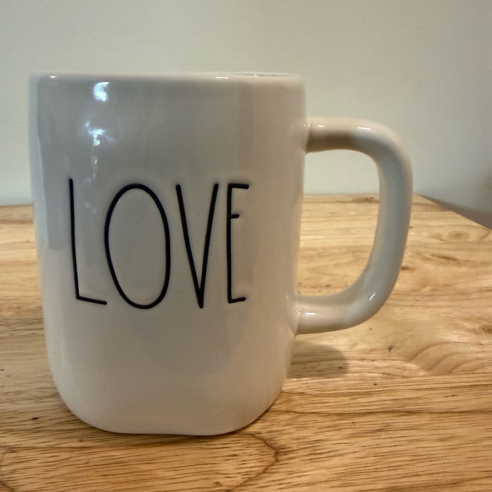 Rae Dunn Love Mug With Red Interior
